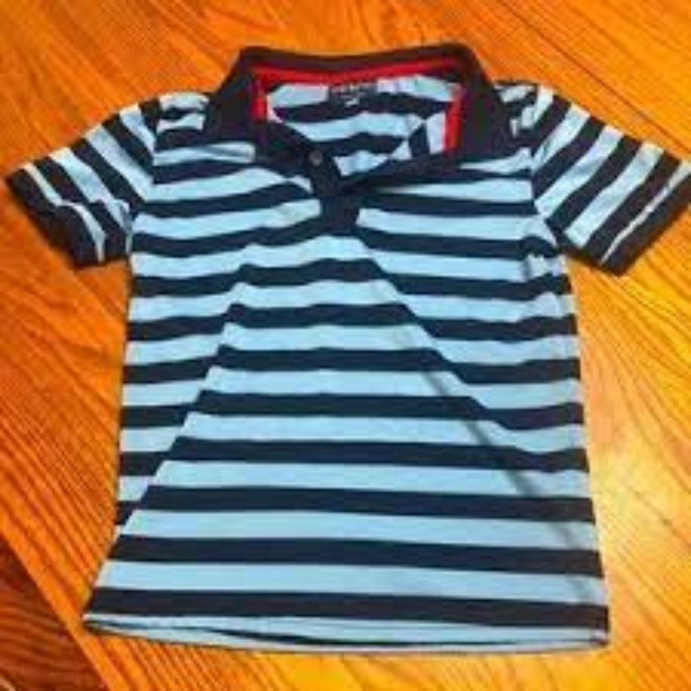 Andy & Evan Boys Striped Polo Shirt New With Tags Size 7